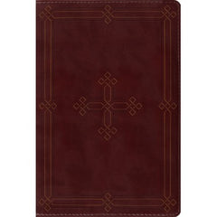 ESV Study Bible, Personal Size (TruTone, Crimson, Engraved Cross Design)