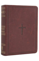 Nkjv Large Print Compact Reference Bible Brown Leathertouch
