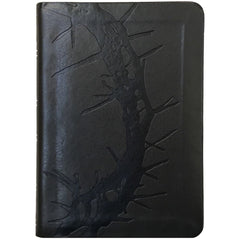 Nkjv Large Print Compact Reference Bible Charcoal Leathertouch