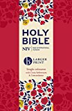 NIV Larger Print Compact Single Column Reference Bible (Red)