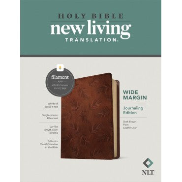 NLT WIDE MARGIN BIBLE, FILAMENT ENABLED EDITION, BROWN