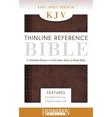 KJV Thinline Reference Bible, Flexisoft (Red Letter, Imitation Leather, Chestnut Brown)