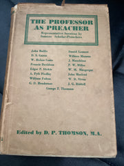 The Professor As Preacher (Used Copy)