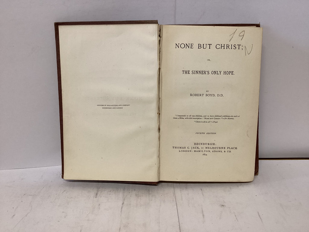 None but Christ (The John Gowan Collection)