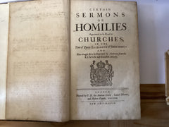 Certain Sermons or Homilies Appointed to be Read in Churches in the Time of Queen Elizabeth of famous memory (The John Gowan Collection)