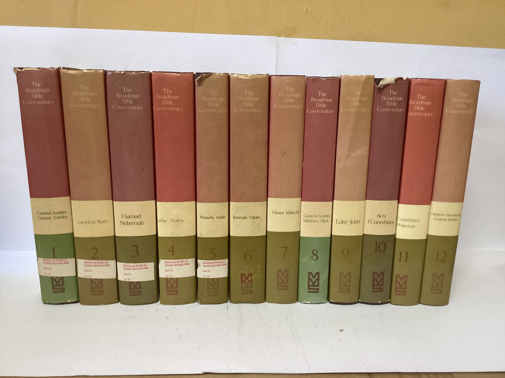 The Broadman Bible Commentary: Old Testament (12Volume Set) (John Gowan Collection)