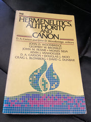 Hermeneutics, Authority and Canon (Used Copy)