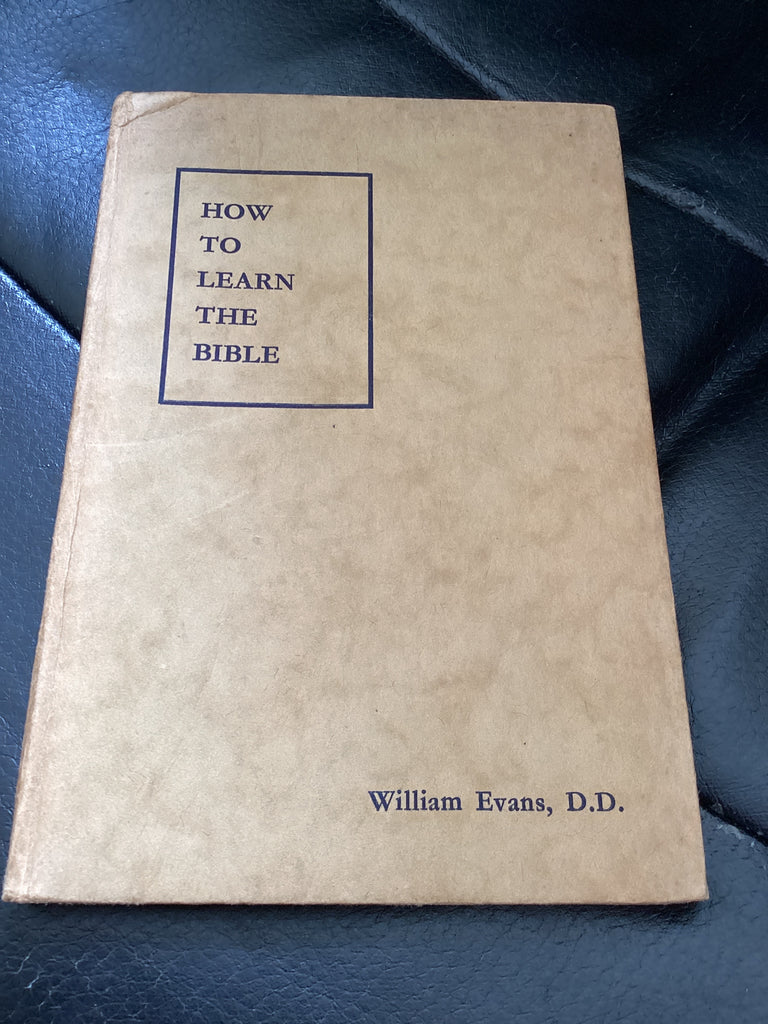 How to Learn the Bible (Used Copy)