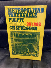 Metropolitan Tabernacle Pulpit; Volume 38: 1892 (Used Copy)