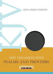 KJV New Testament with Psalms and Proverbs Black