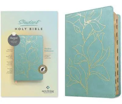 NLT Student Bible, Thinline Reference Edition (Teal Blue, LeatherLike, Thumb-Indexed)