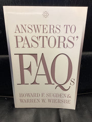 Answers to Pastors' FAQs (Used Copy)