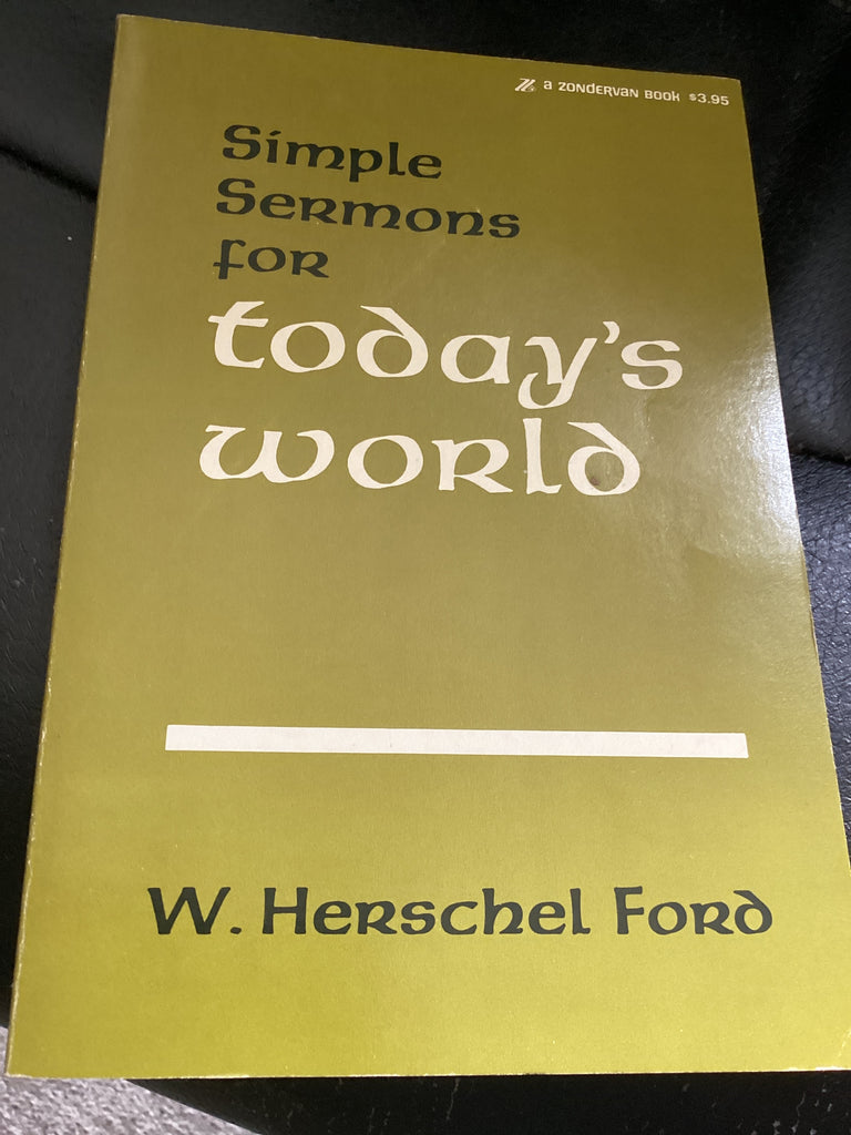 Simple Sermons for Today's World (Used Copy)