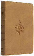 ESV Compact Bible (TruTone, Nubuck Caramel, Wildflower Design)