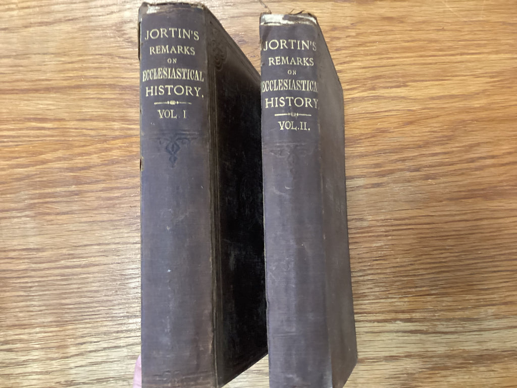 Jortin’s Remarks on Ecclesiastical History 2Volumes (The John Gowan Collection)