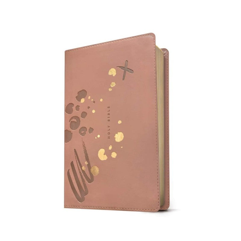 NLT Thinline Reference Bible, Filament Edition, Brushed Pink, Leatherlike
