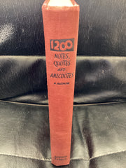 1200 Notes Quotes and Anecdotes (Used Copy)