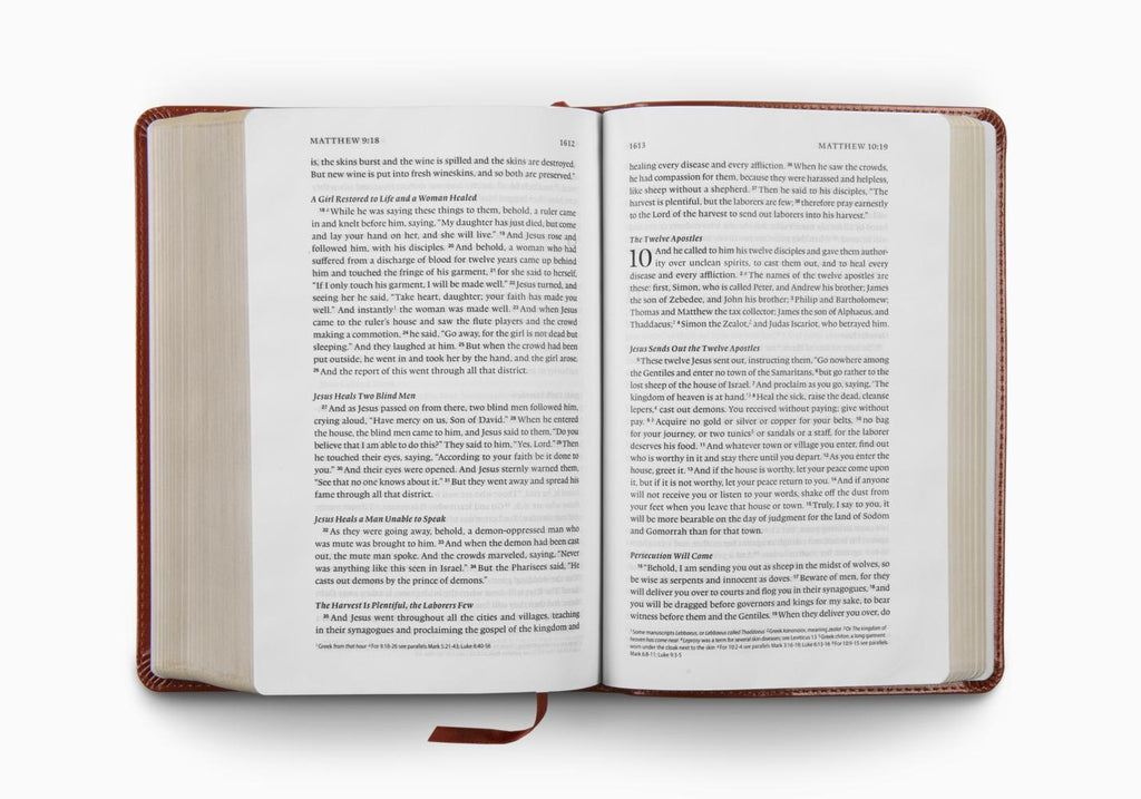 ESV Single Column Heritage Bible (TruTone, Chestnut)