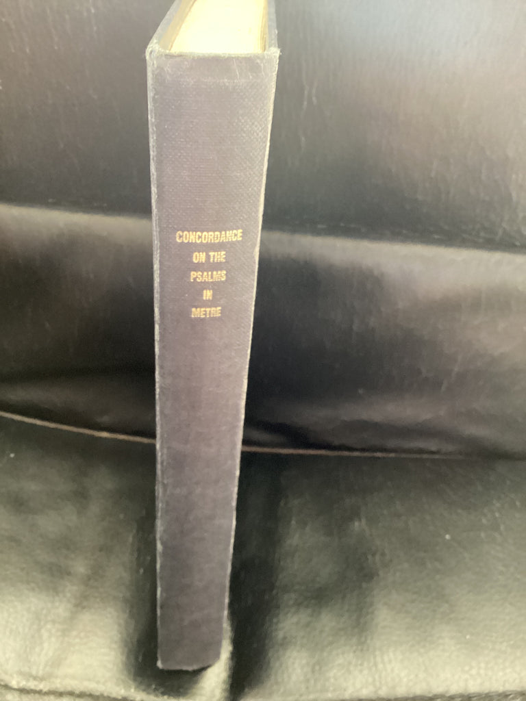 Concordance on the Psalms in Metre (Used Copy)