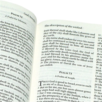 KJV Windsor Text Blue Flexible Vinyl