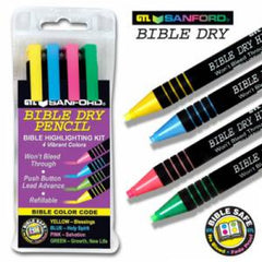 Bible Dry Pencil Highlighting Kit (4 Vibrant Colours)