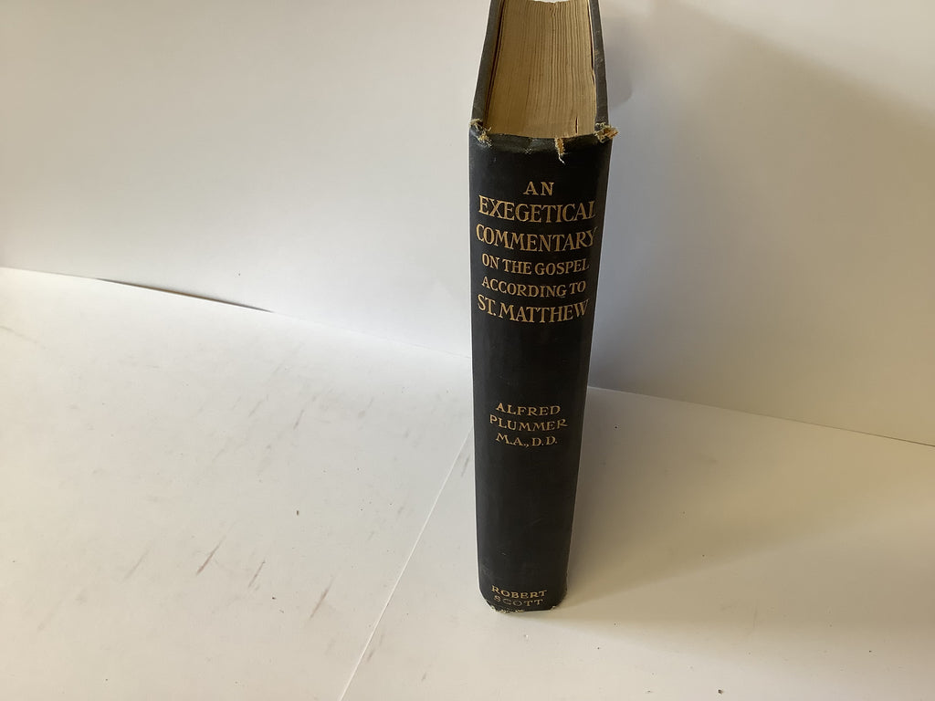 An Exegetical Commentary on the Gospel According to St. Matthew(John Gowan Collection)