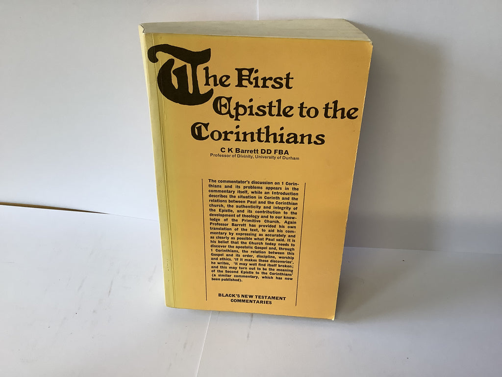 A Commentary on the First Epistle to the Corinthians (John Gowan Collection)