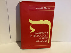 Davidson’s Introductory Hebrew Grammar (John Gowan Collection)