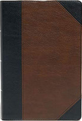 KJV Large Print Personal Size Reference Bible - Brown/Black, Leathertouch (Indexed)