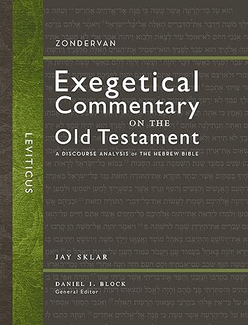Zondervan Exegetical Commentary on the Old Testament: Leviticus