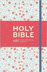 NIV Thinline Floral Cloth Bible (New International Version)