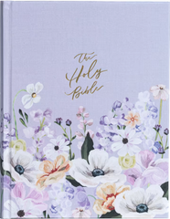 KJV Hosanna Revival Note taking Bible, Large Print Edition - Lavender and Peach, Cloth Over Board (Copy)
