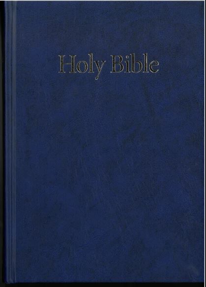 Large Print Windsor Text Bible (hardback) - Blue