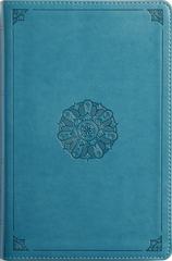 ESV Large Print Personal Size Bible - Trutone, Deep Teal , Emblem Design