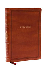 KJV, Wide-Margin Reference Bible, Sovereign Collection, Leathersoft, Brown, Red Letter, Comfort Print: Holy Bible, King James Version