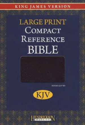 KJV Compact Large Print Reference Bible, Bonded Leather, Burgundy