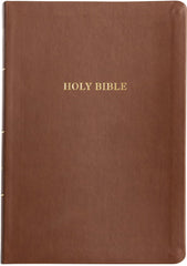 KJV Large Print Thinline Bible - Value Edition, Brown, Leathertouch