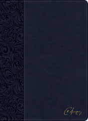 CSB: The Spurgeon Study Bible - Navy, Leathertouch