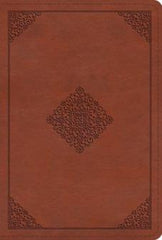 ESV Large Print Compact Bible TruTone, Terracotta, Ornament Design