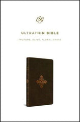 ESV Ultrathin Bible Floral Cross Design