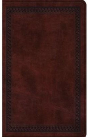 ESV VALUE LARGE PRINT COMPACT BIBLE, MAHOGANY
