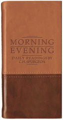 Morning & Evening: Daily Readings by C. H. Spurgeon - Tan/Burgundy