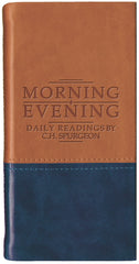 Morning & Evening: Daily Readings by C. H. Spurgeon - Tan/Navy