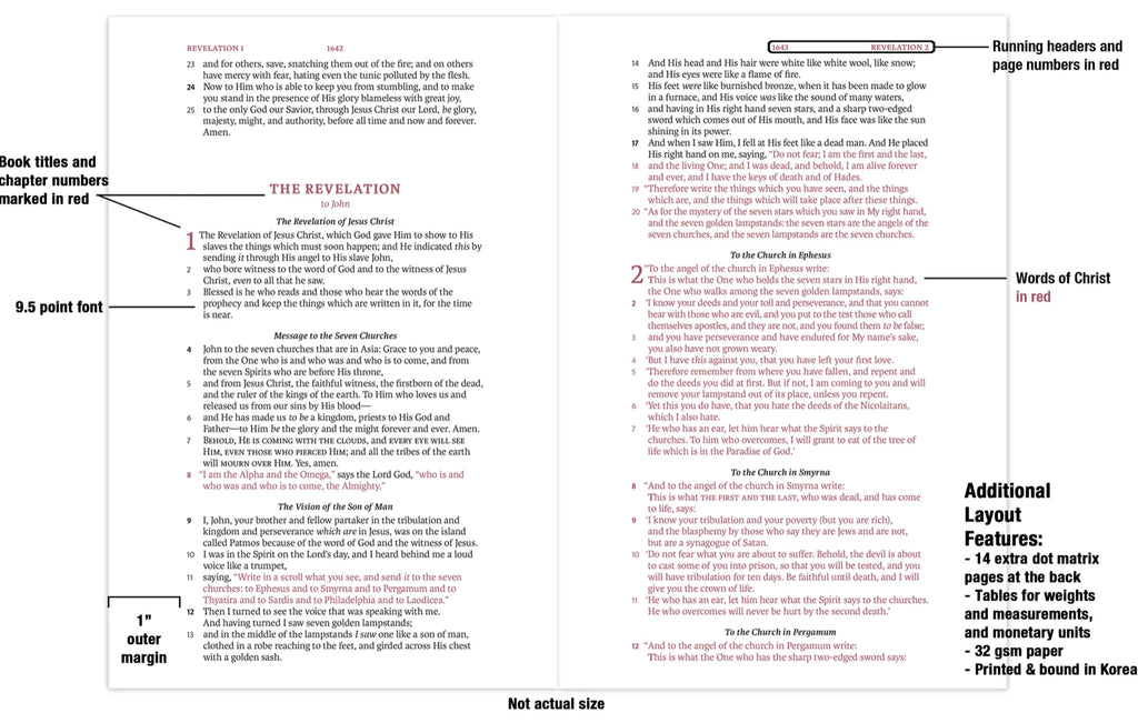 LSB Legacy Standard Bible - Handy Size, Red Letter, Black Faux Leather