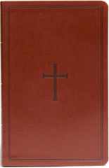 KJV Ultrathin Reference Bible - Brown Leathertouch