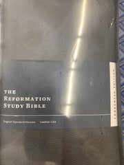 Reformation study bible - leather-like, black