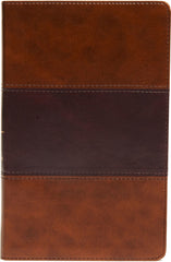 KJV Ultrathin Reference Bible - Saddle Brown, Leathertouch